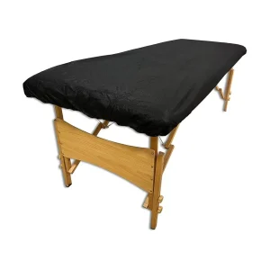 SABANA AJUSTABLE NEGRA PARA CAMILLA DE 60CM 80X210 30GR PAQ. 10 UNIDADES