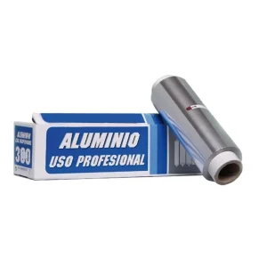 PAPEL ALUMINIO ROLLO GRANDE 30CM ANCHO X 300M LARGO