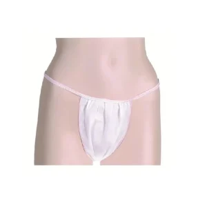 TANGA MUJER MINI DESECHABLE 35GR BLANCO PAQ. 100 UNIDADES