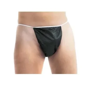 TANGA DESECHABLE HOMBRE NEGRO 35GR. PAQ. 100 UNIDADES