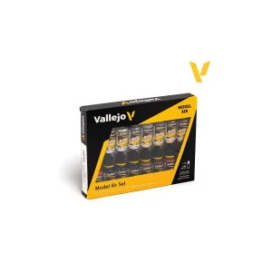 PINTURAS PARA EFECTOS METÁLICOS MODEL AIR SET 16 COLORES